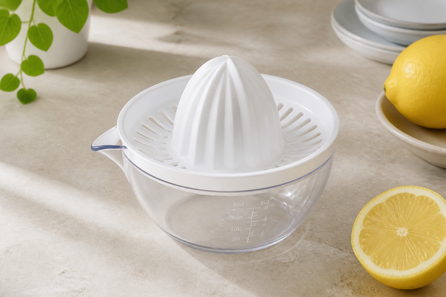 A 2.5-ounce reamer cup